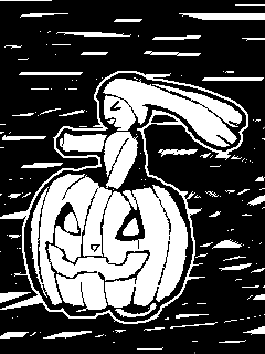 盗んだカボチャで走り出すー